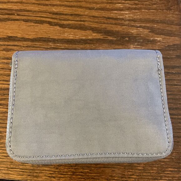 Kipling Blue Small Credit Card ID Wallet Zip Around Travel Live Light RFID - Picture 3 of 7